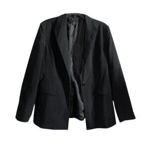 Black Blazer Women's Medium Limited Stretch Long Sleeve